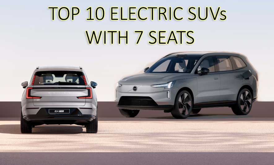 Top 10 electric SUVs with seven seats